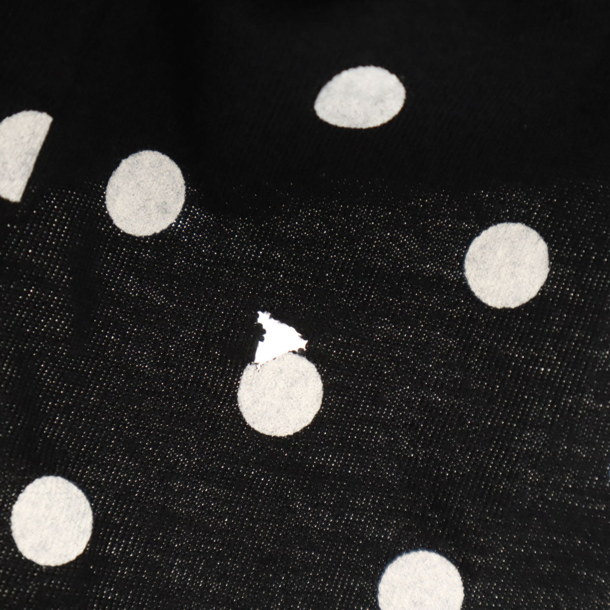 PLAY COMME des GARCONS プレイコムデギャルソン ドット柄 長袖 Tシャツ L ブラック ロンT レディース