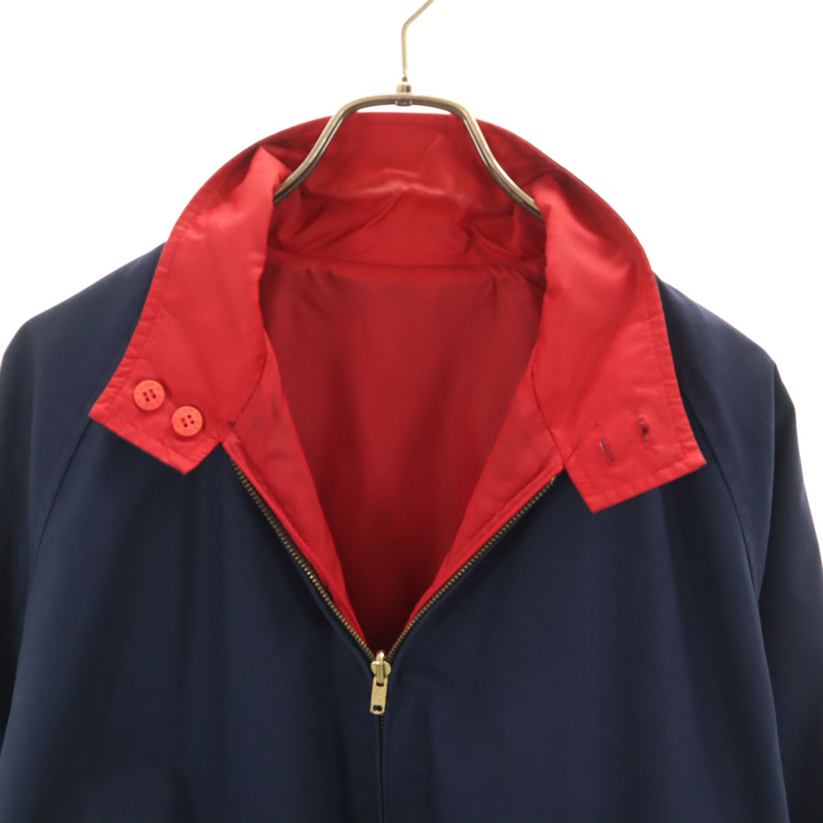 IZOD LACOSTE アイゾッドラコステ 70s 糸巻きタグ ヴィンテージ ナイロンジャケット L ブルー メンズ