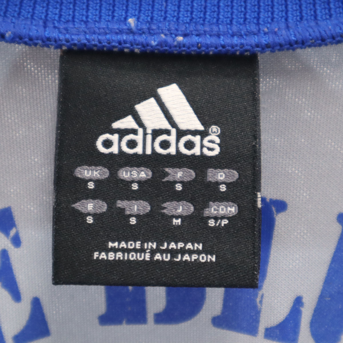 adidas アディダス チェック ジャージジャケット M ブルー系 3ライン メンズ
