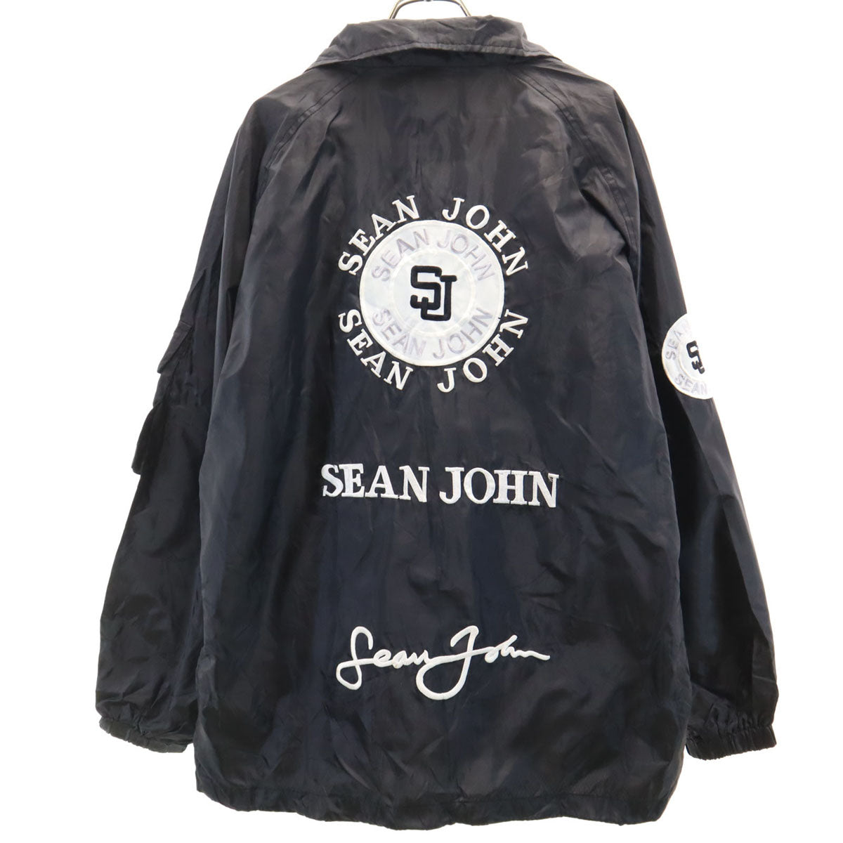 Sean John ショーンジョン コーチジャケット L ブラック メンズ