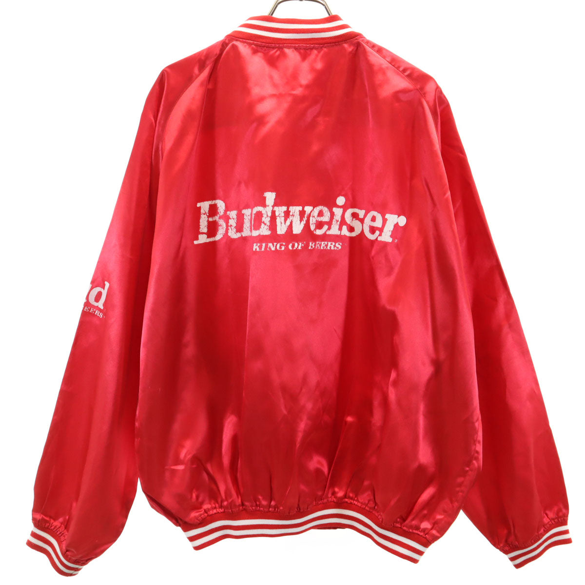 Budweiser バドワイザー 90s オールド スタジアム ジャケット レッド メンズ