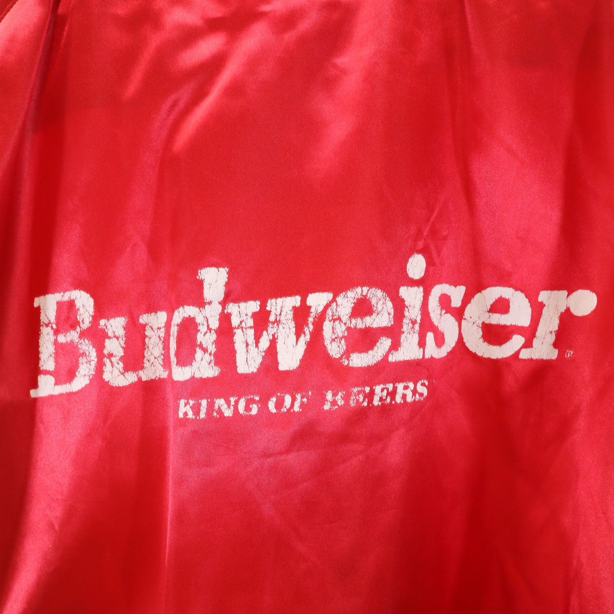 Budweiser バドワイザー 90s オールド スタジアム ジャケット レッド メンズ