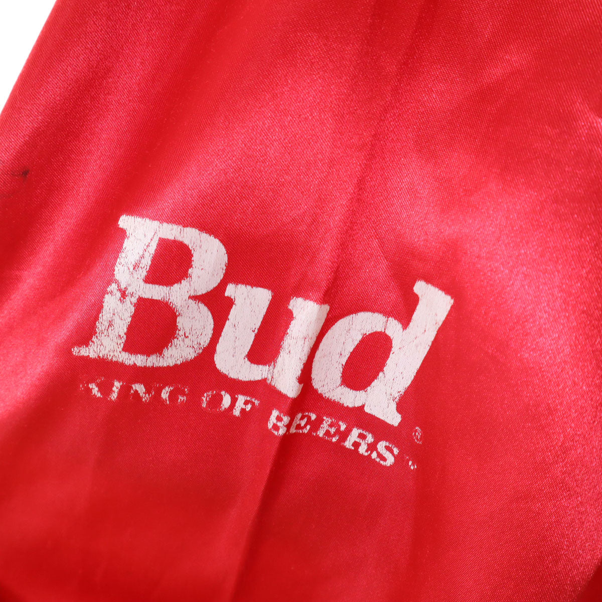 Budweiser バドワイザー 90s オールド スタジアム ジャケット レッド メンズ