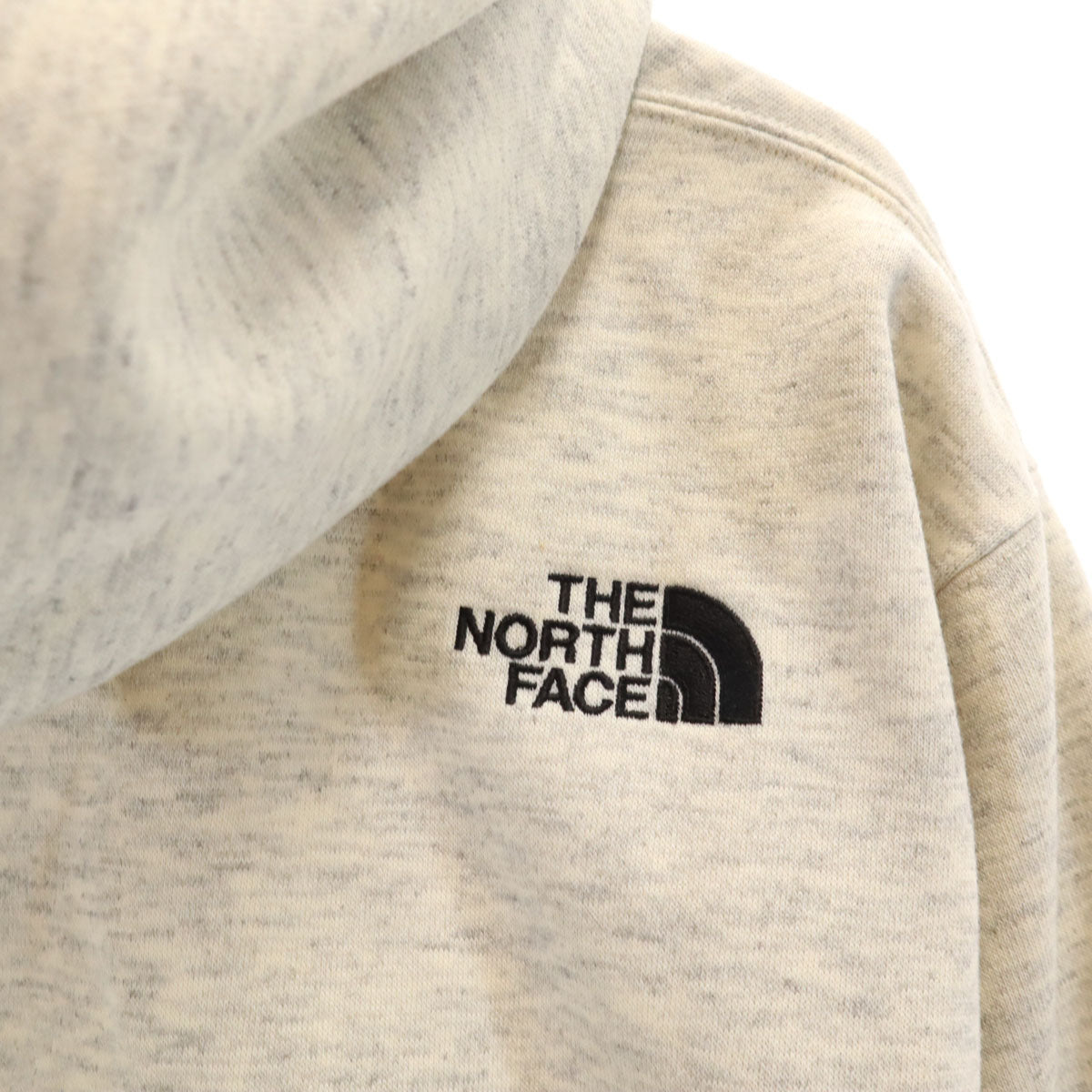 THE NORTH FACE ノースフェイス スクエアロゴ 長袖 スウェットパーカー M オートミール NT62039 アウトドア 裏起毛 メンズ