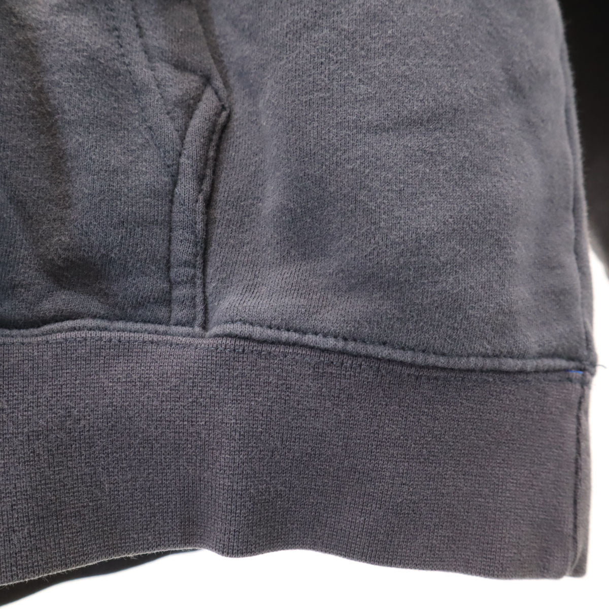 STUSSY ステューシー USA製 バックロゴ 長袖 スウェットパーカー L チャコールグレー メンズ