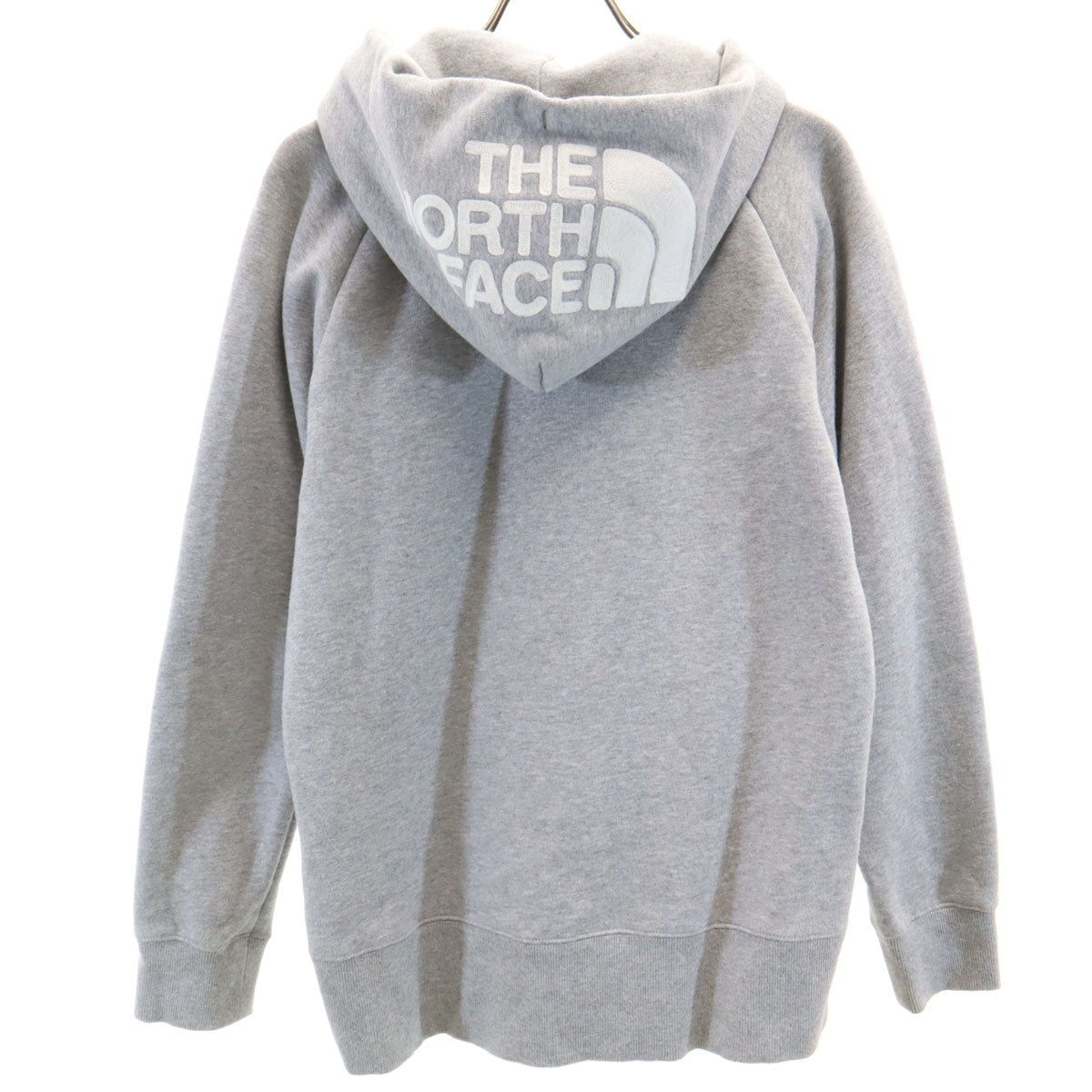 THE NORTH FACE ノースフェイス 長袖 リアビュー スウェット ジップパーカー L グレー NTW61955 アウトドア 裏起毛 レディース