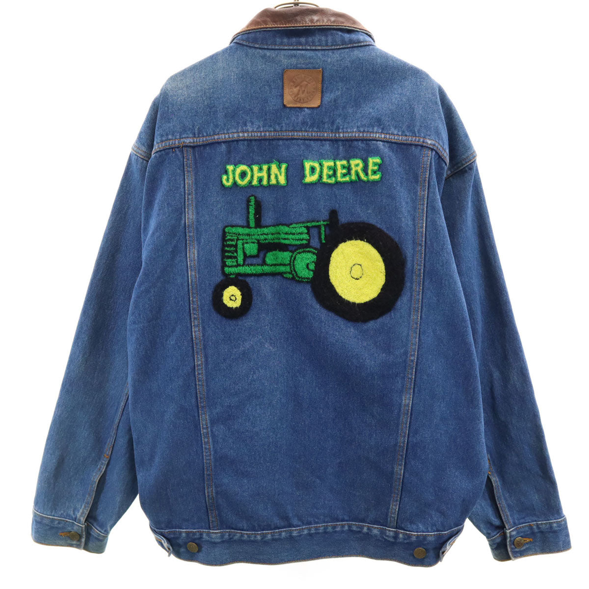 MARLBORO COUNTRY STORE マールボロ カントリーストア 90s オールド JOHN DEERE デニムジャケット L ウォッシュブルー ジージャン トラッカー メンズ