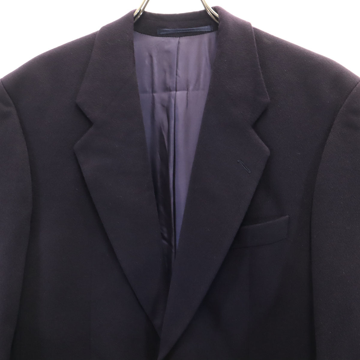 Loro Piana ロロピアーナ オーストリア製 カシミヤブレンド 金ボタン テーラードジャケット 44 濃紺 ブレザー メンズ