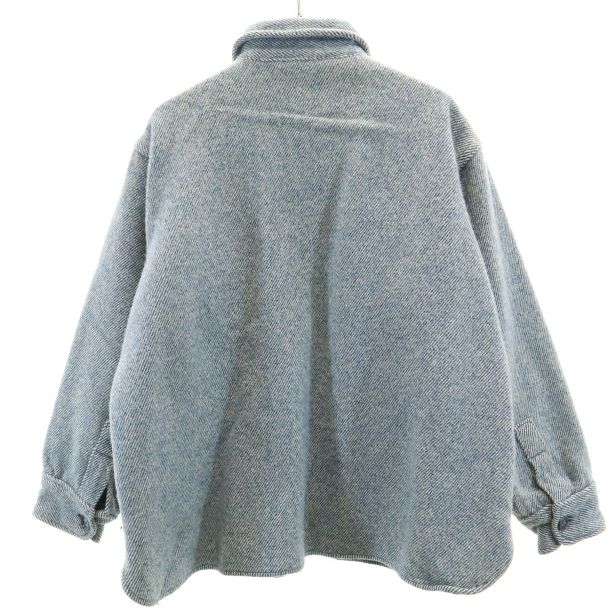 WOOLRICH ウールリッチ 70s ヴィンテージ 長袖 ヘビー ウールシャツ XL ブルー系 メンズ