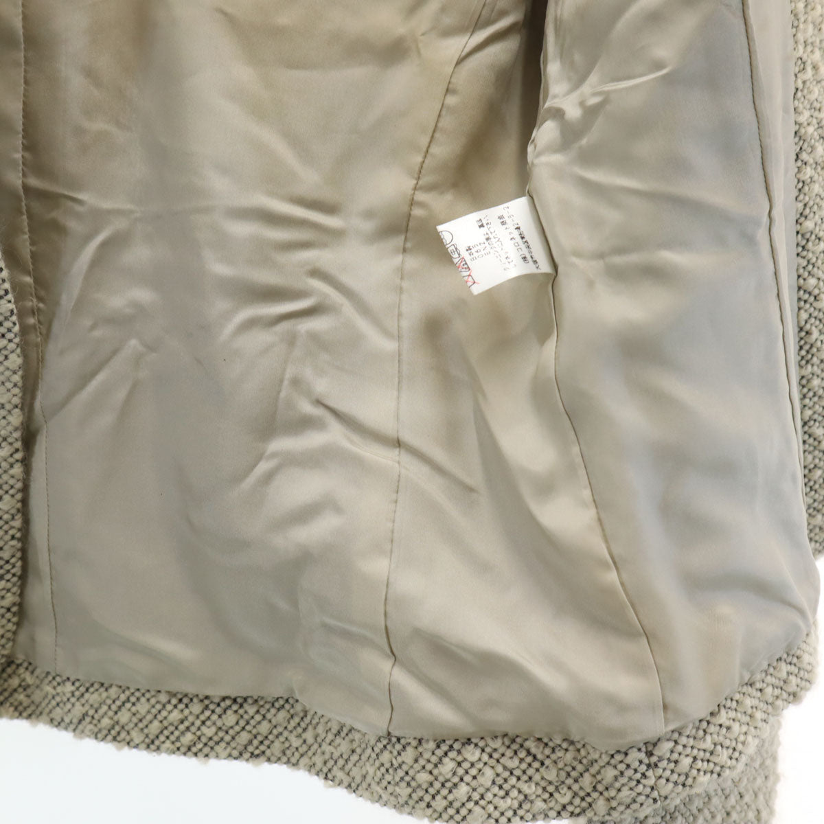 miss chloe ミスクロエ ファンシーツイード ジャケット 40 ベージュ レディース