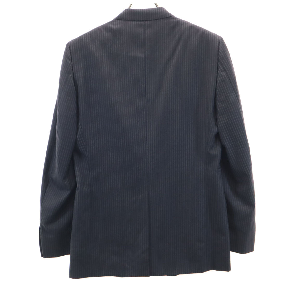 GUCCI グッチ スイス製 ストライプ柄 テーラードジャケット 48 チャコール メンズ