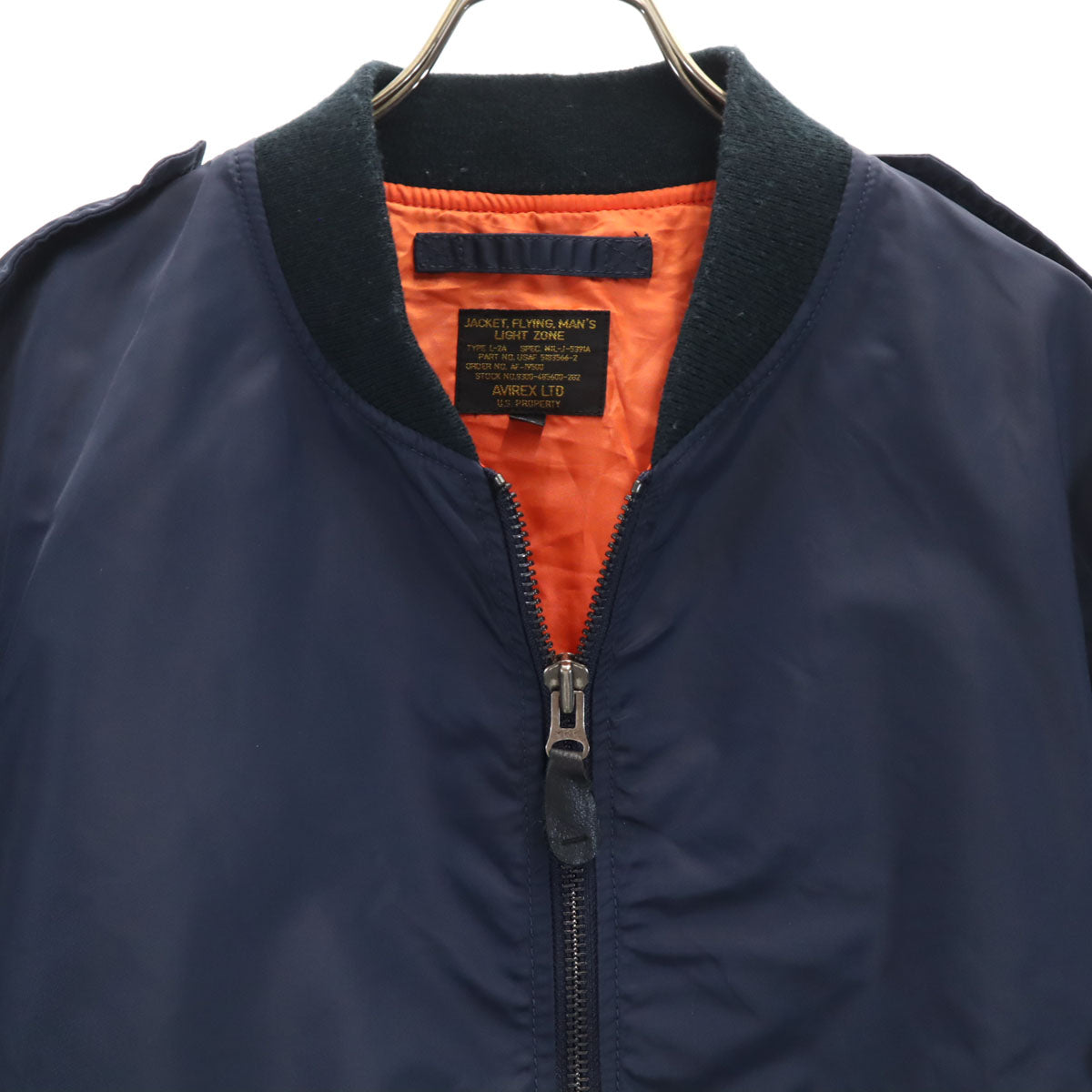 AVIREX アヴィレックス L-2A フライトジャケット 2XL ネイビー メンズ