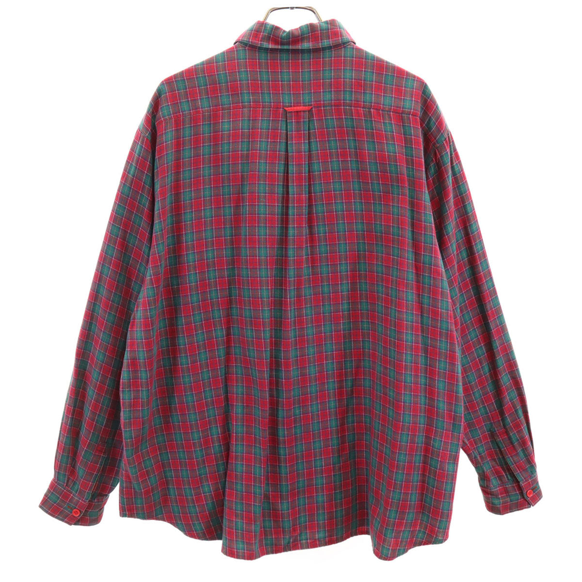 Christian Dior SPORTS クリスチャンディオールスポーツ 90s オールド チェック柄 長袖 シャツ L レッド レディース