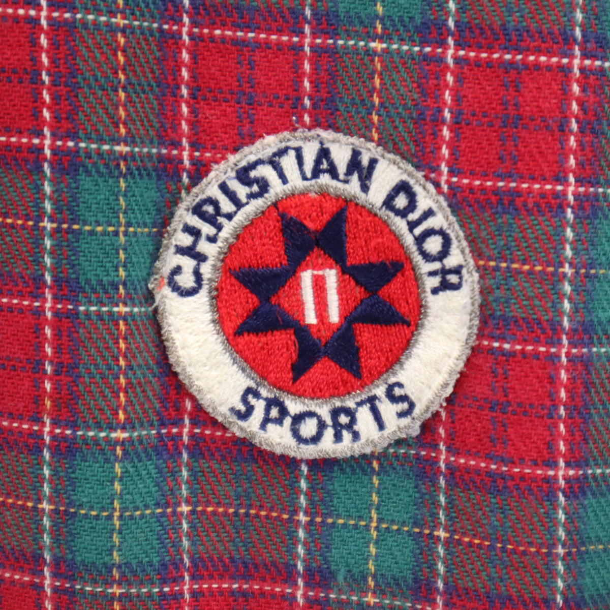 Christian Dior SPORTS クリスチャンディオールスポーツ 90s オールド チェック柄 長袖 シャツ L レッド レディース