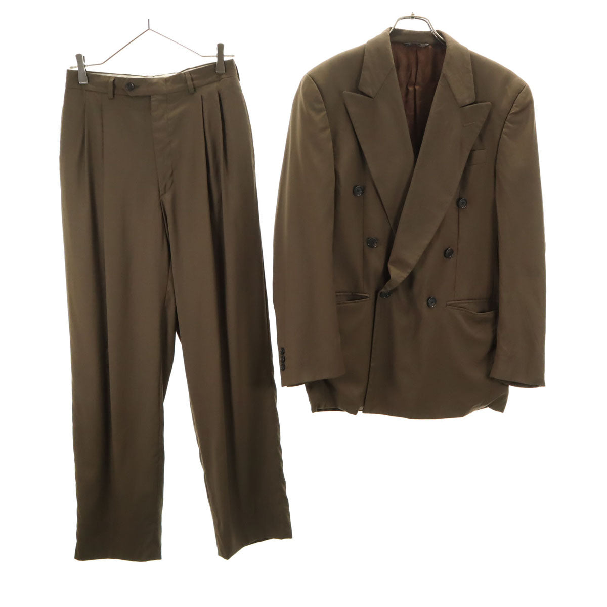 FENDI フェンディ イタリア製 ウールブレンド スーツ 上下 セットアップ ブラック メンズ