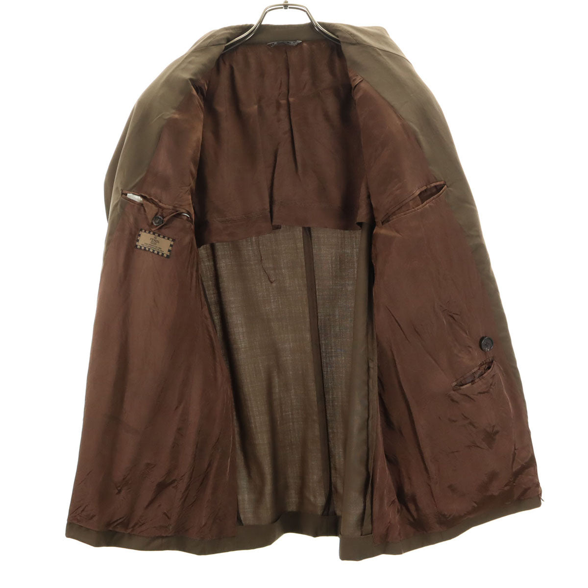 FENDI フェンディ イタリア製 ウールブレンド スーツ 上下 セットアップ ブラック メンズ