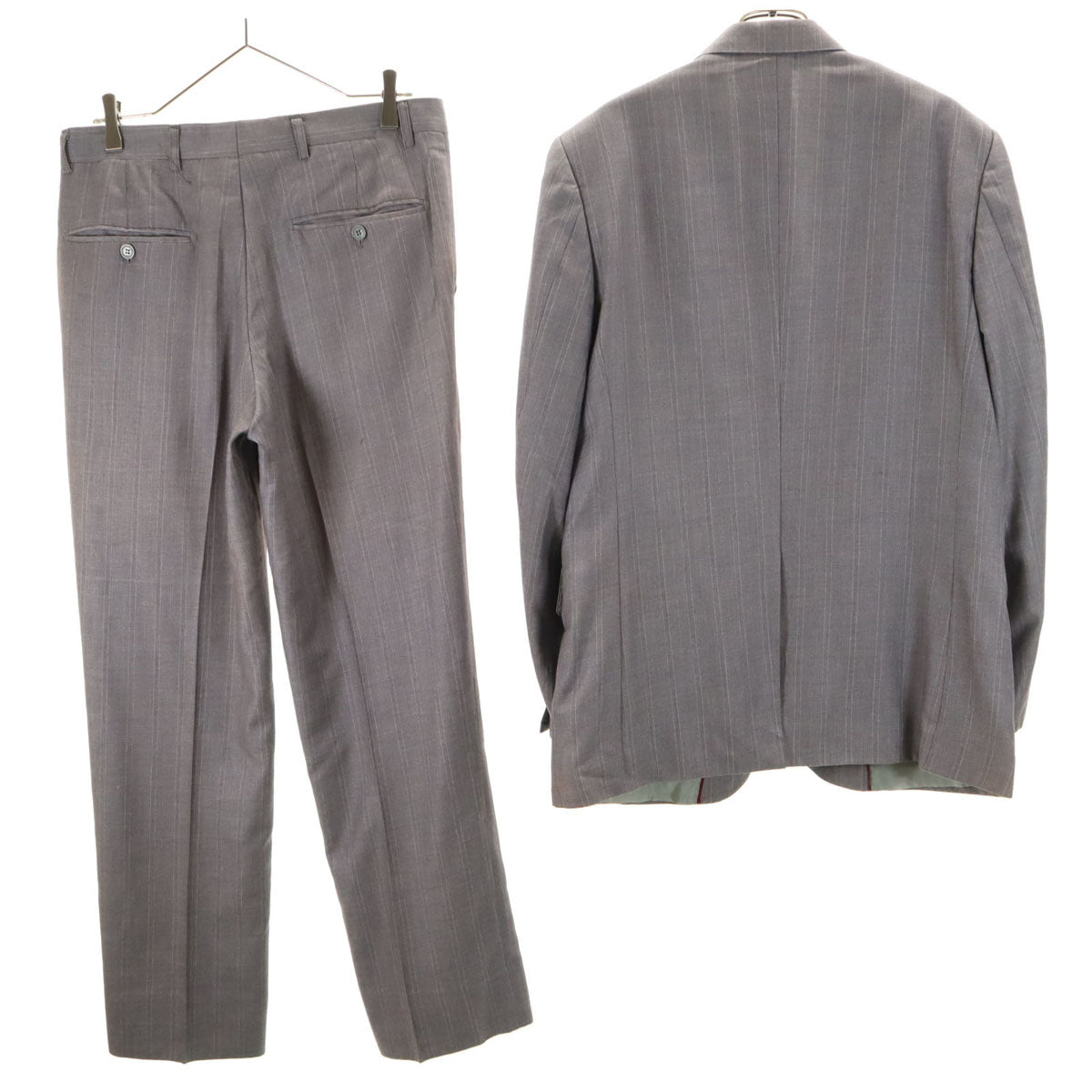 GIORGIO ARMANI ジョルジオアルマーニ 90s オールド スーツ 上下 セットアップ 48/32 グレー メンズ