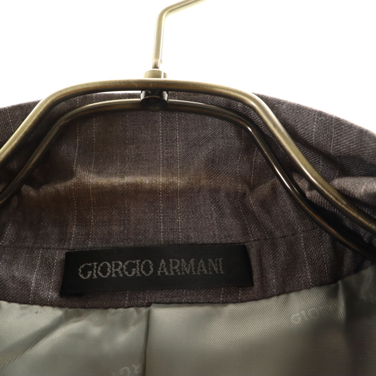 GIORGIO ARMANI ジョルジオアルマーニ 90s オールド スーツ 上下 セットアップ 48/32 グレー メンズ