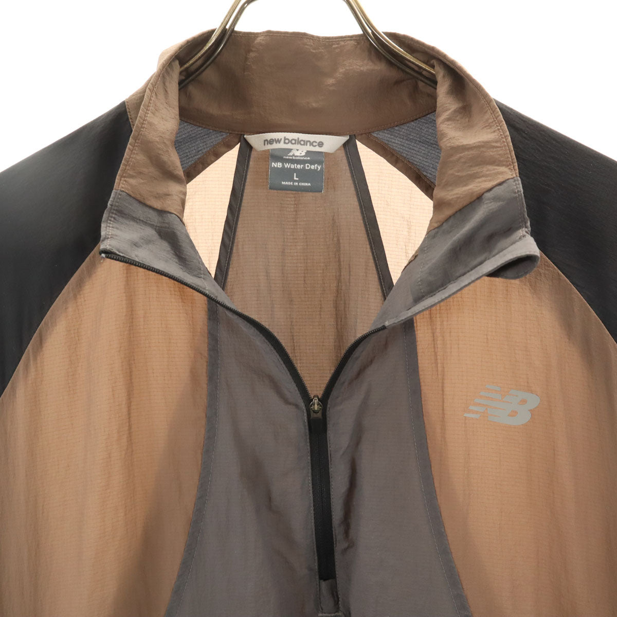 NEW BALANCE ニューバランス ウインドブレーカー L/XL グレー ジャケット メンズ