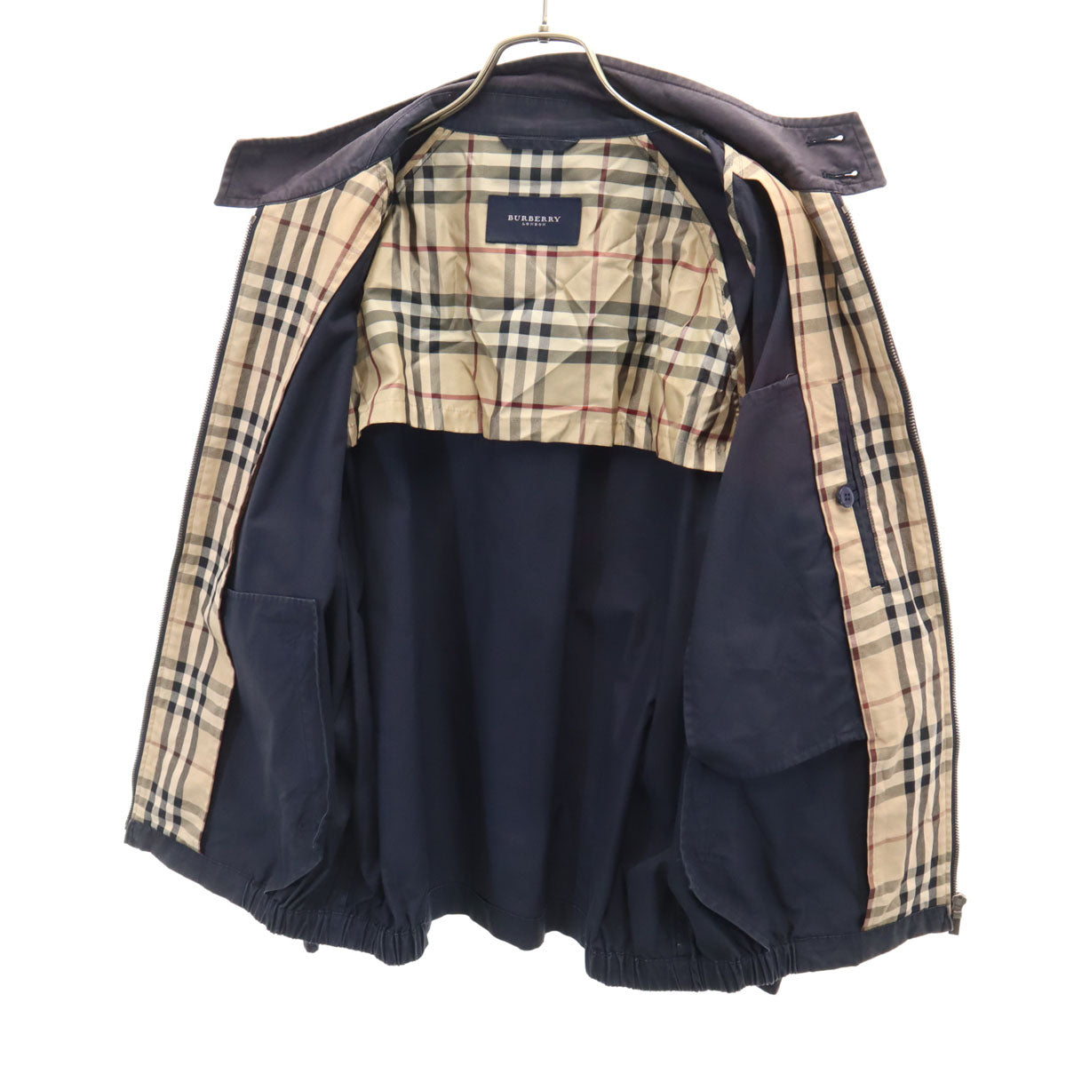BURBERRY LONDON バーバリーロンドン 日本製 ブルゾン L チャコール 三陽商会 スイングトップ ジャケット メンズ