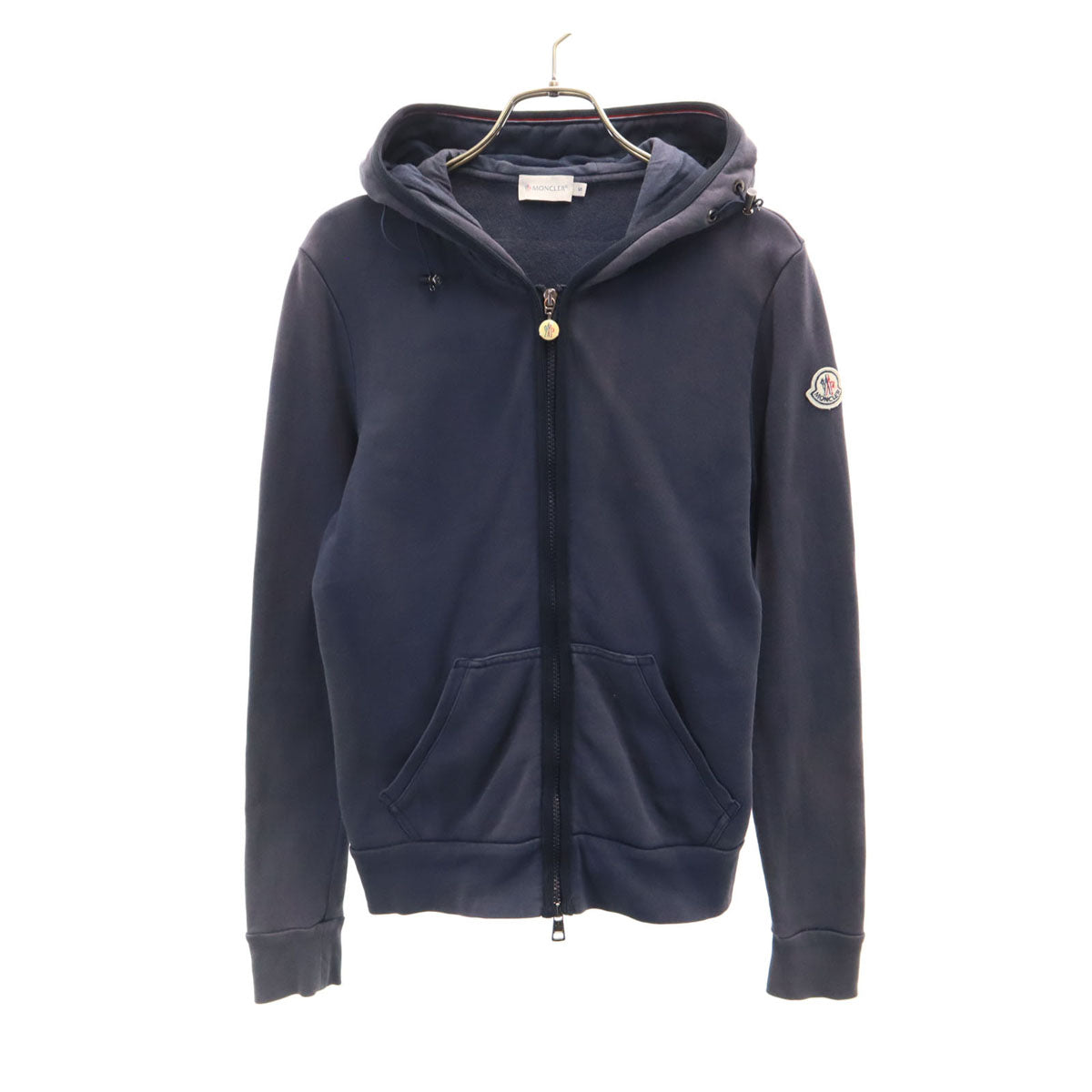 MONCLER モンクレール 長袖 スウェット ジップパーカー S ネイビー メンズ