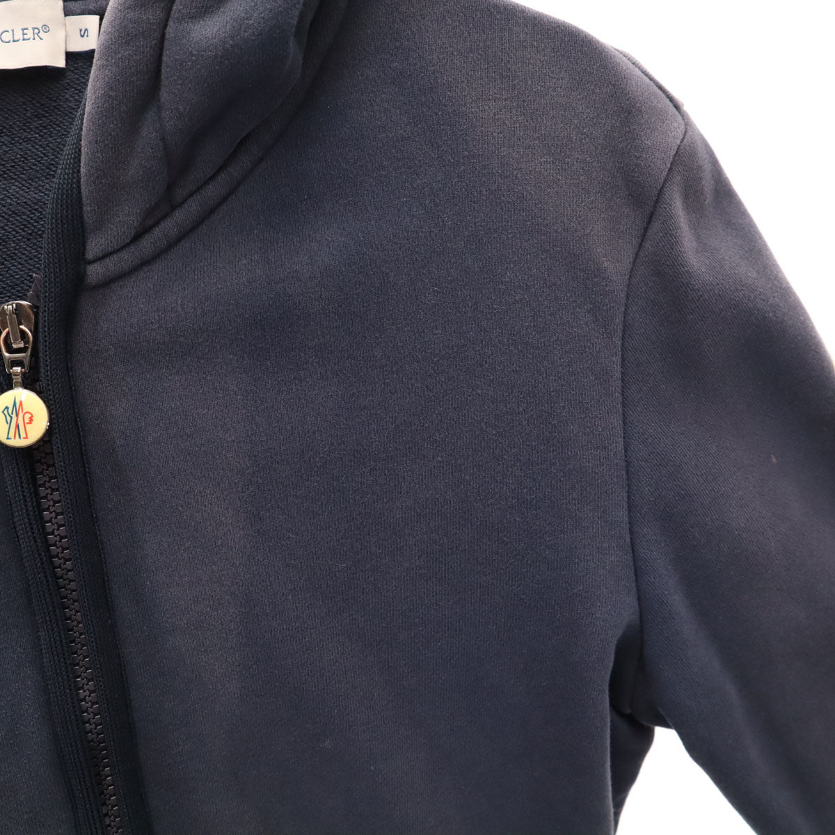 MONCLER モンクレール 長袖 スウェット ジップパーカー S ネイビー メンズ