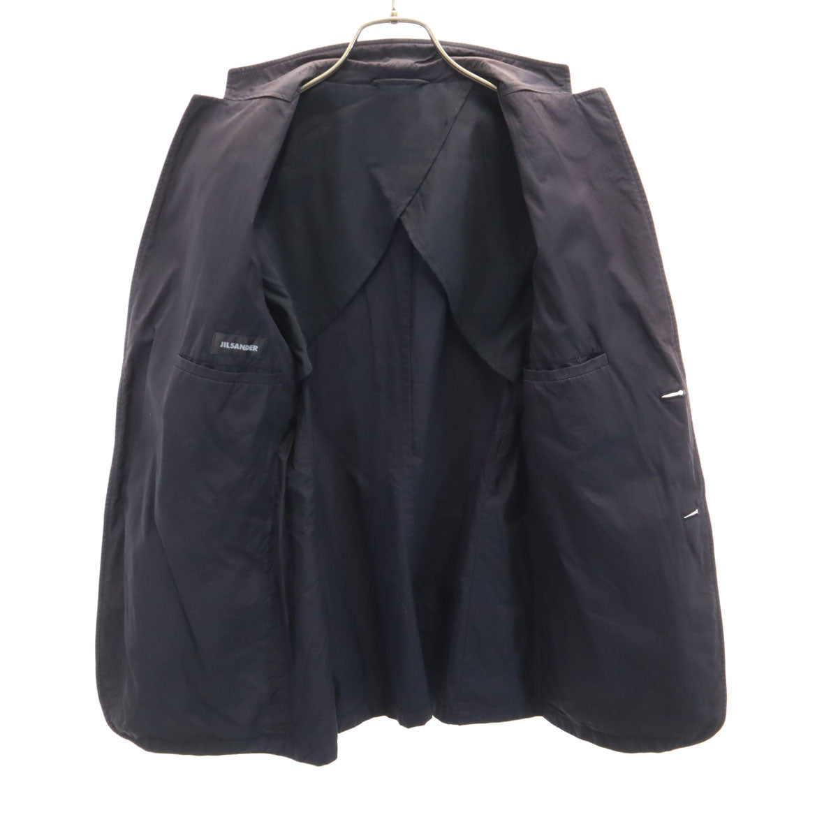 JIL SANDER ジルサンダー イタリア製 テーラードジャケット 46 ブラック アンコン メンズ