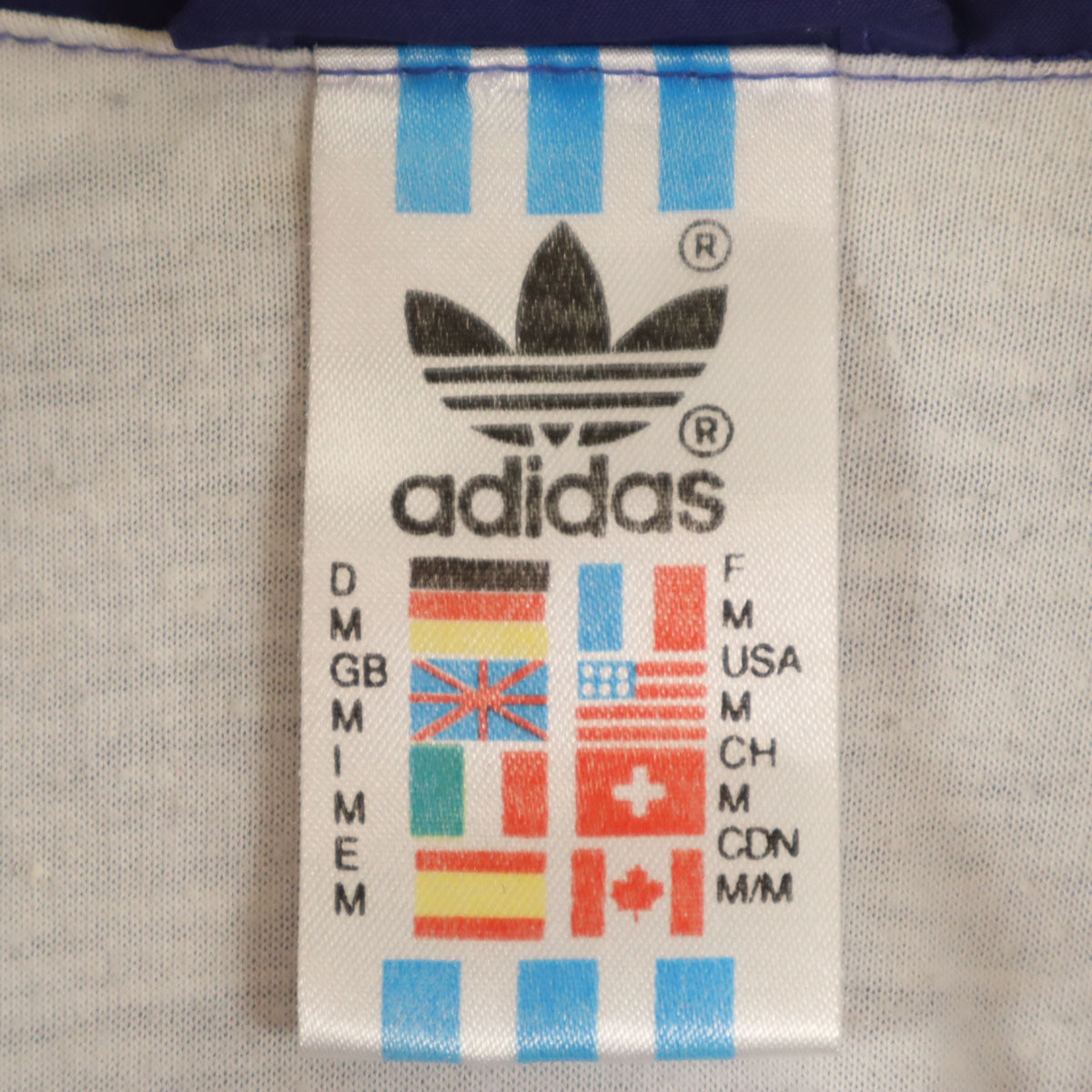 adidas アディダス 80s ヴィンテージ ウインドブレーカー M パープル ジャケット メンズ