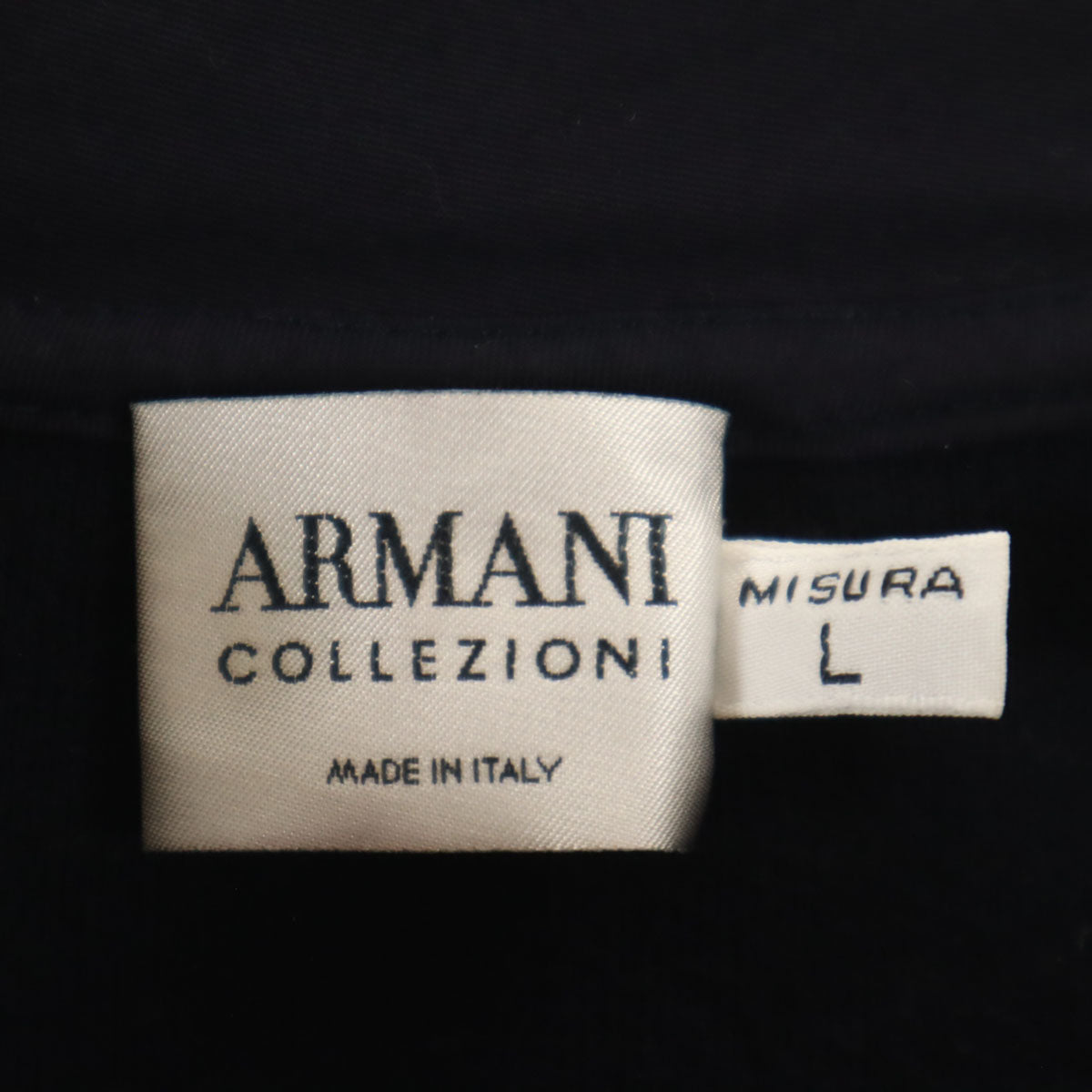 ARMANI COLLEZIONI アルマーニコレッツォーニ イタリア製 長袖 スウェット L ネイビー メンズ