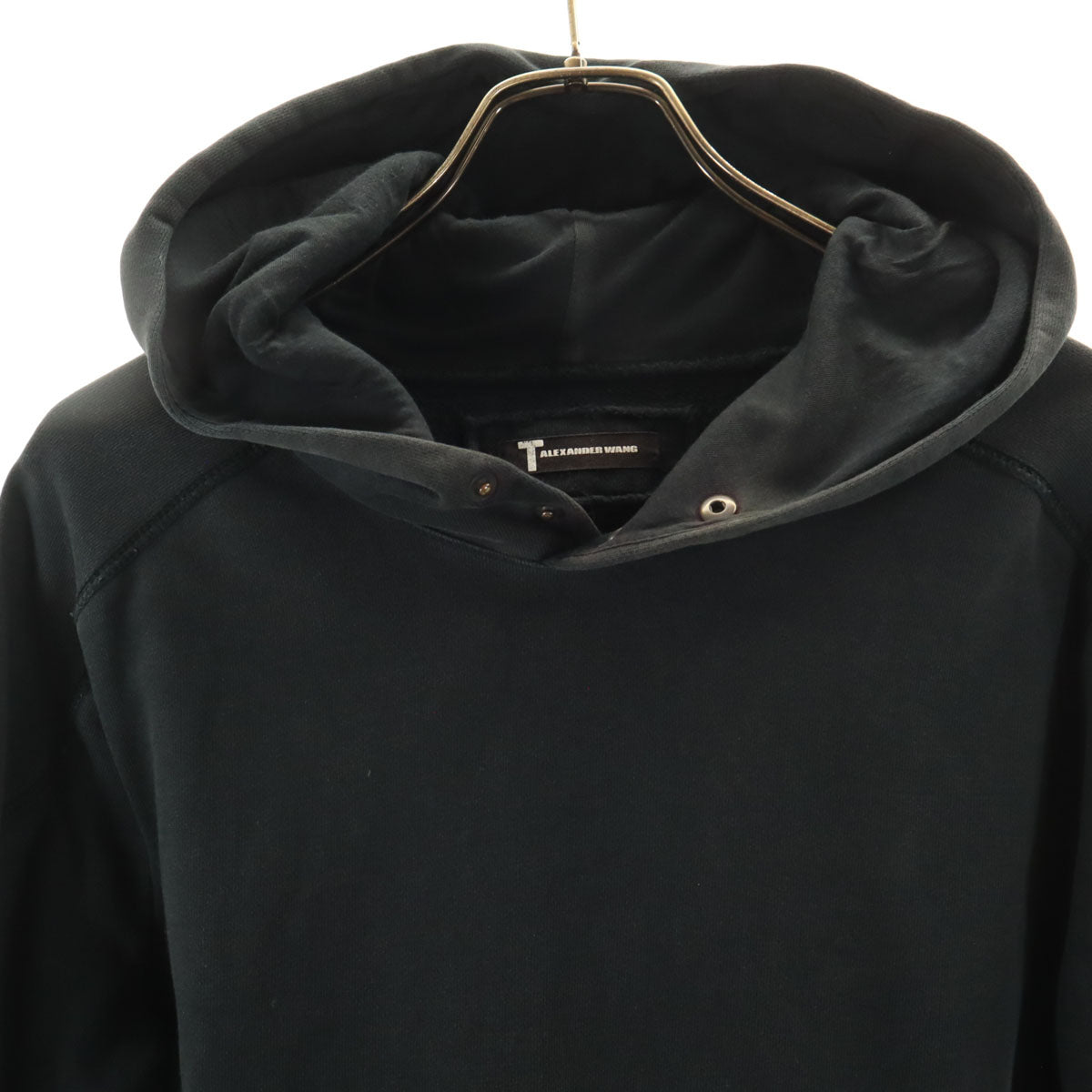 T by ALEXANDER WANG ティーバイアレキサンダーワン 長袖 スウェットパーカー ブラック レディース