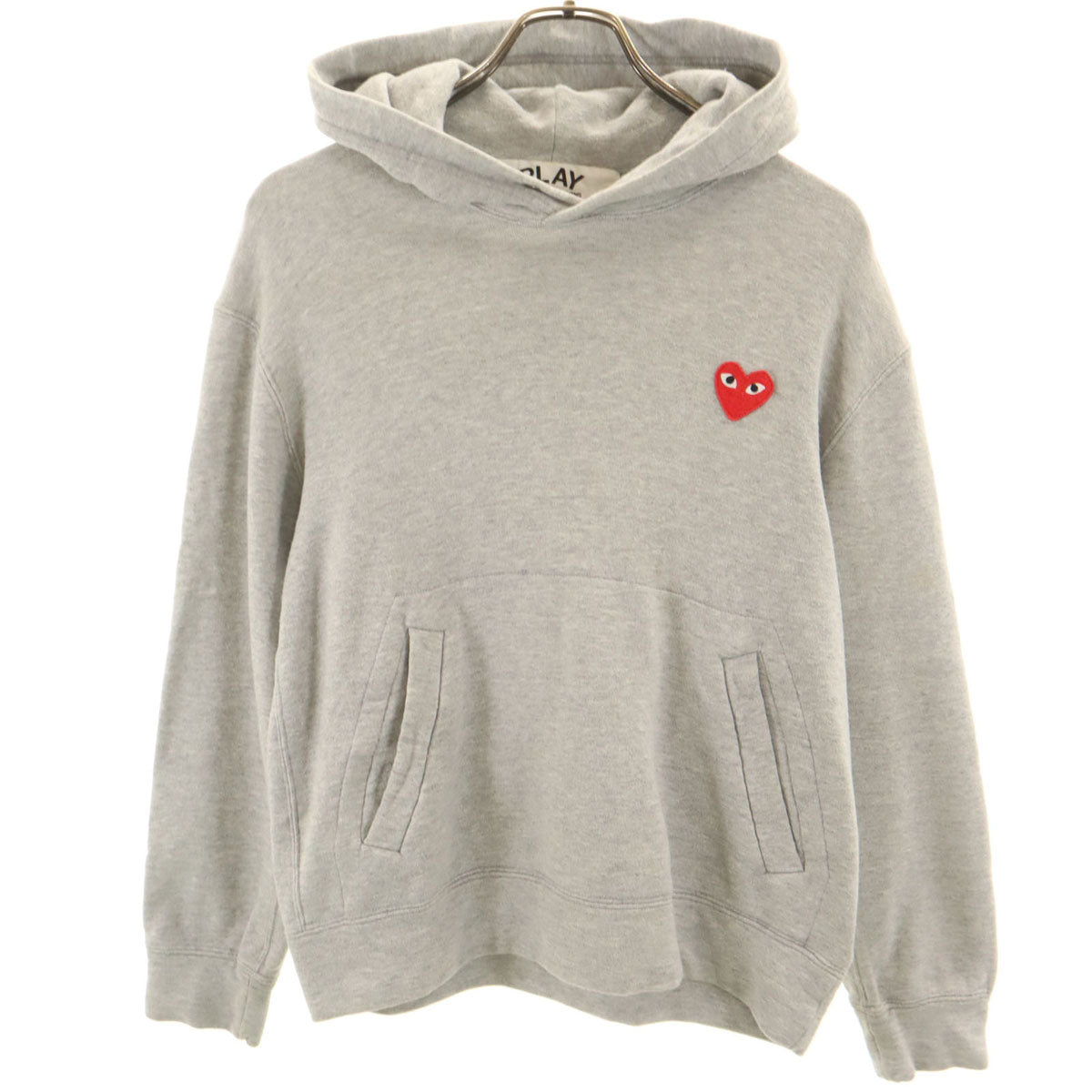 PLAY COMME des GARCONS プレイコムデギャルソン 2012年 日本製 長袖 スウェットパーカー S グレー メンズ