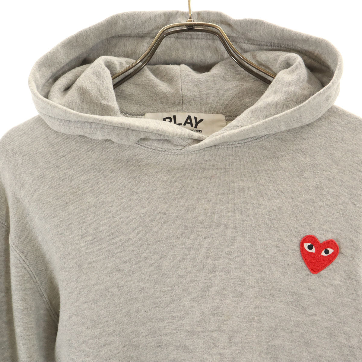 PLAY COMME des GARCONS プレイコムデギャルソン 2012年 日本製 長袖 スウェットパーカー S グレー メンズ