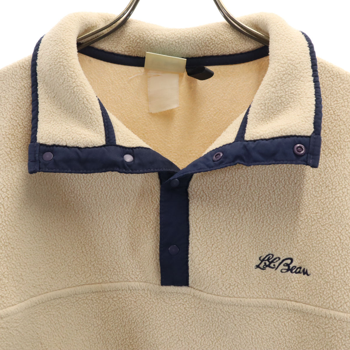 L.L.Bean エルエルビーン 80s ヴィンテージ プルオーバー フリースジャケット ベージュ アウトドア メンズ