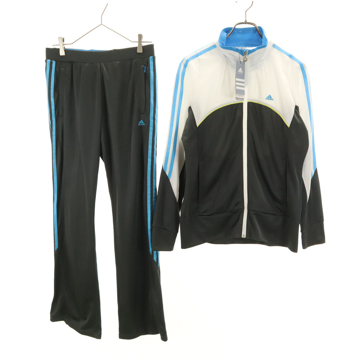 未使用 adidas アディダス トラックジャケット 上下 セットアップ L ブラック メンズ