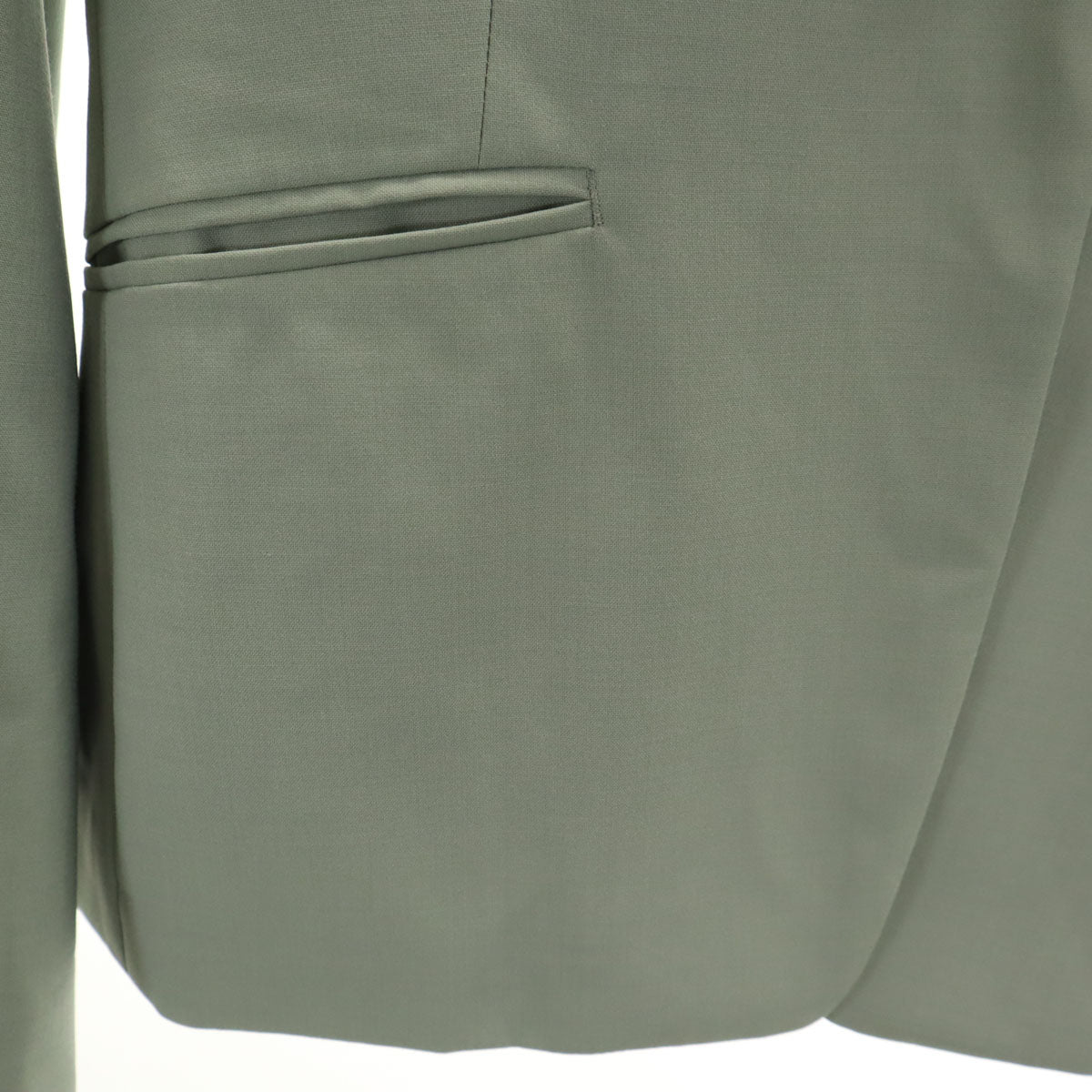 green label relaxing グリーンレーベルリラクシング ノーカラージャケット 上下 セットアップ 40 ミントグリーン レディース