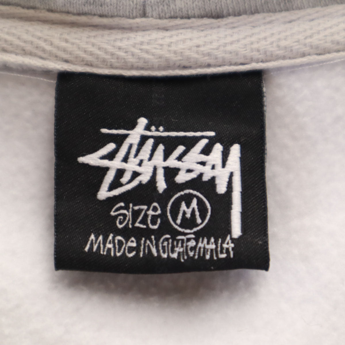 STUSSY ステューシー 長袖 スウェット ジップパーカー M グレー 裏起毛 メンズ