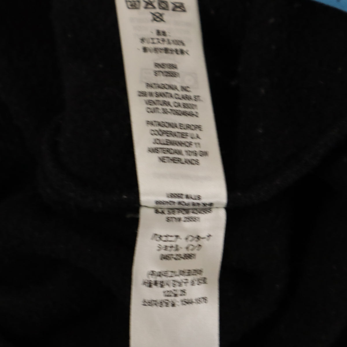 patagonia パタゴニア ライトウェイト シンチラスナップT フリースジャケット S ブラック 25551FA22 アウトドア プルオーバー メンズ