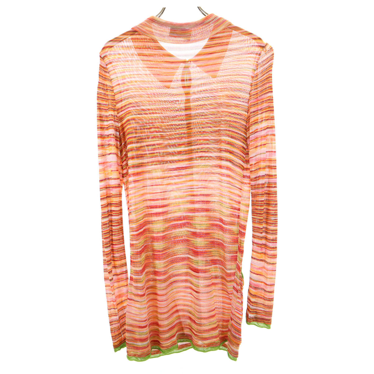 Missoni ミッソーニ イタリア製 ボーター柄 長袖 カーディガン 40 レディース