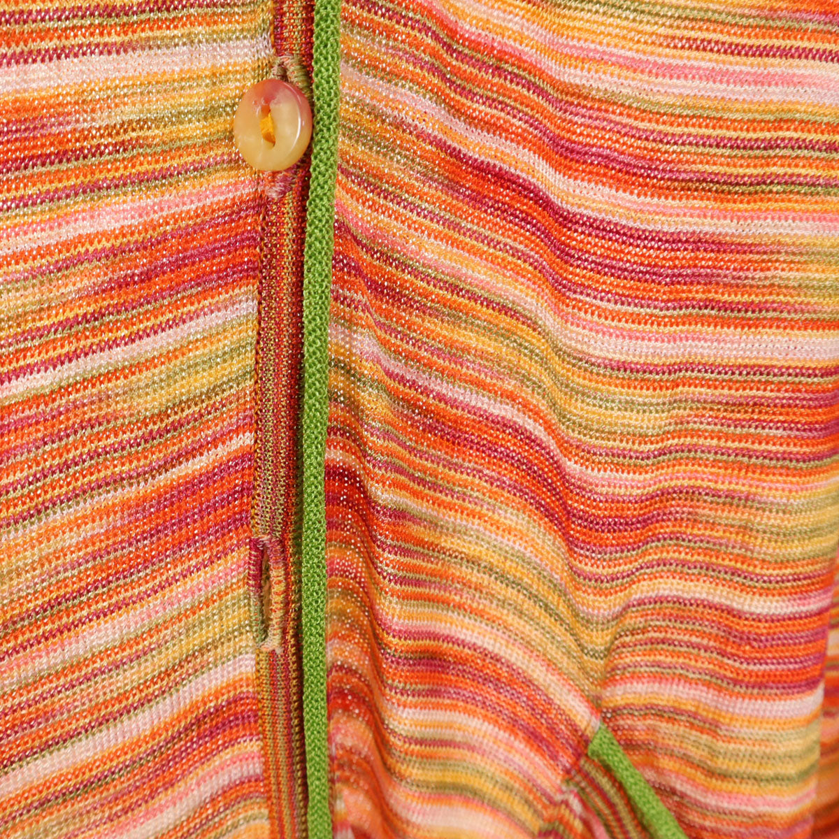 Missoni ミッソーニ イタリア製 ボーター柄 長袖 カーディガン 40 レディース