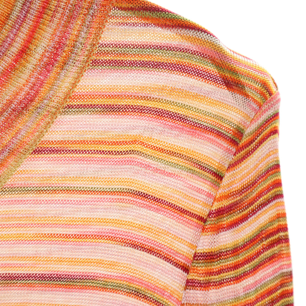 Missoni ミッソーニ イタリア製 ボーター柄 長袖 カーディガン 40 レディース