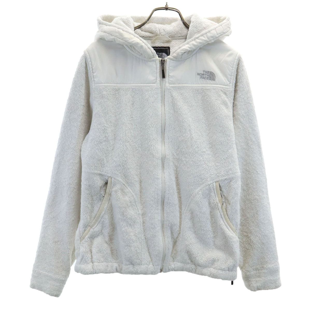 THE NORTH FACE ノースフェイス フリースジャケット S ホワイト TC3O アウトドア レディース