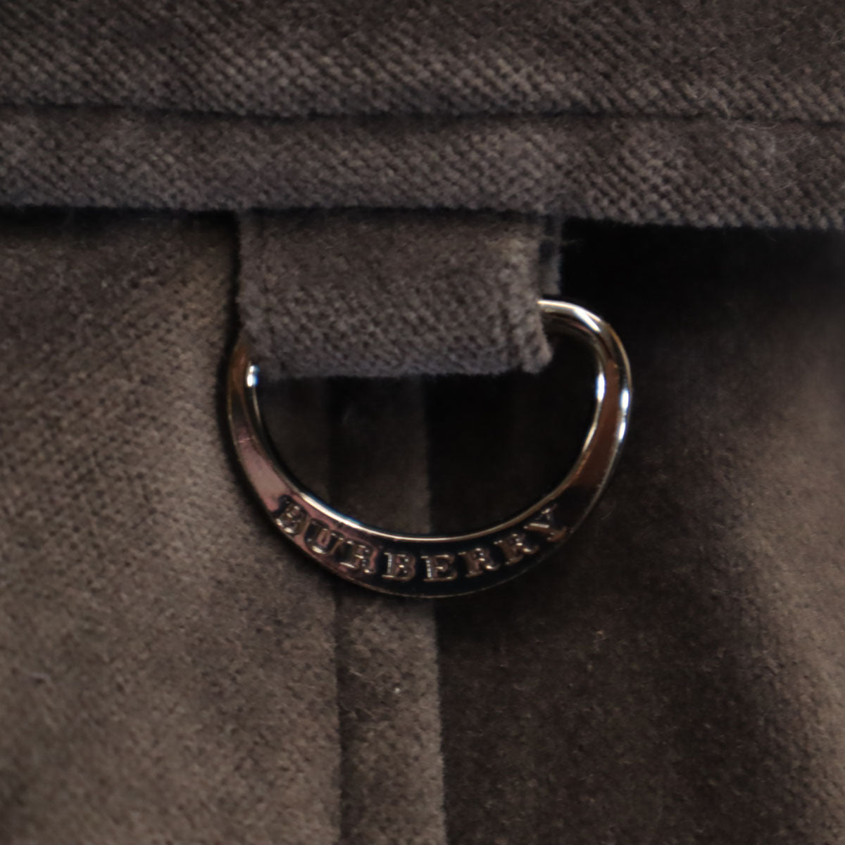 BURBERRY LONDON バーバリーロンドン ベロア ジャケット 40 ブラウン 三陽商会 ラビットファー付き レディース
