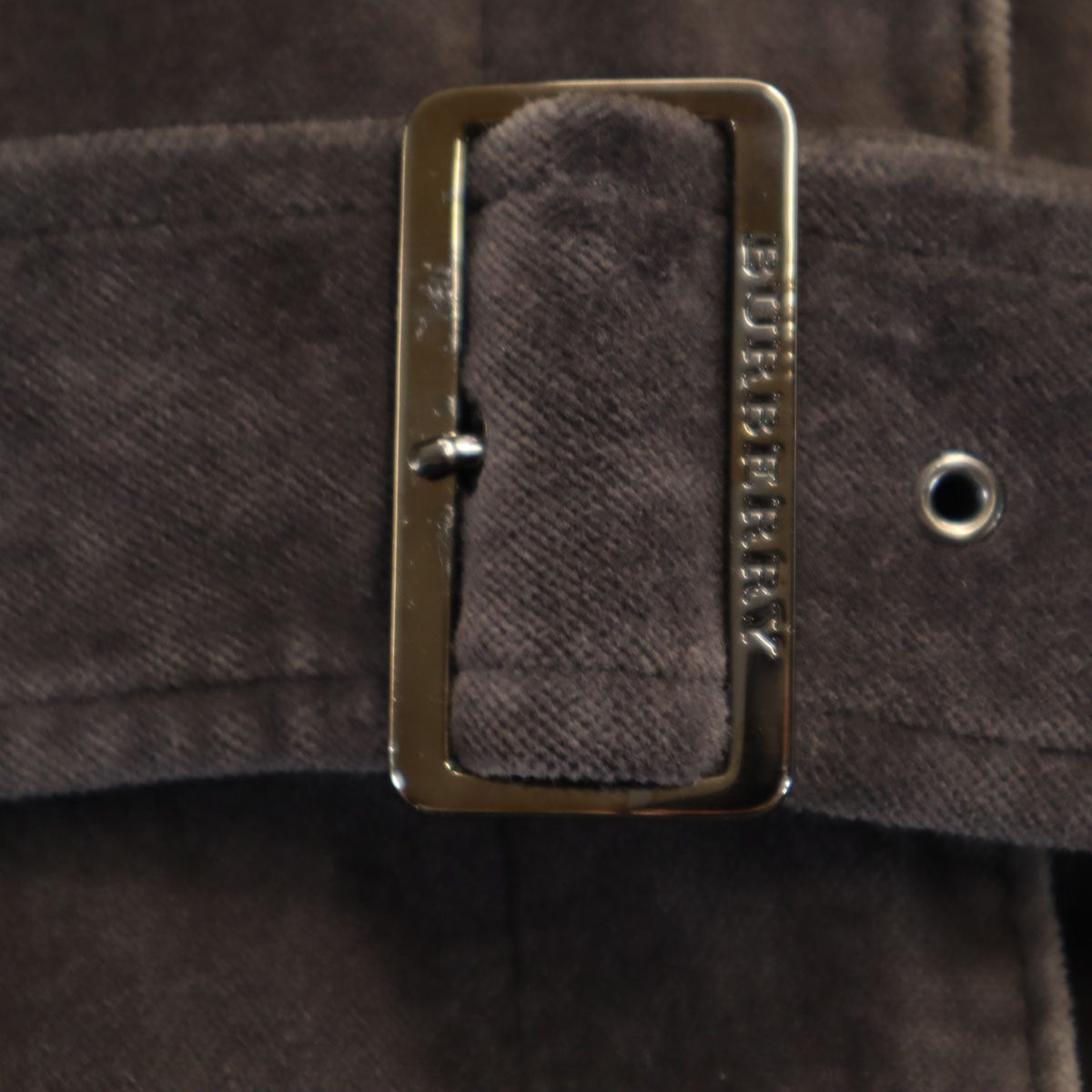 BURBERRY LONDON バーバリーロンドン ベロア ジャケット 40 ブラウン 三陽商会 ラビットファー付き レディース