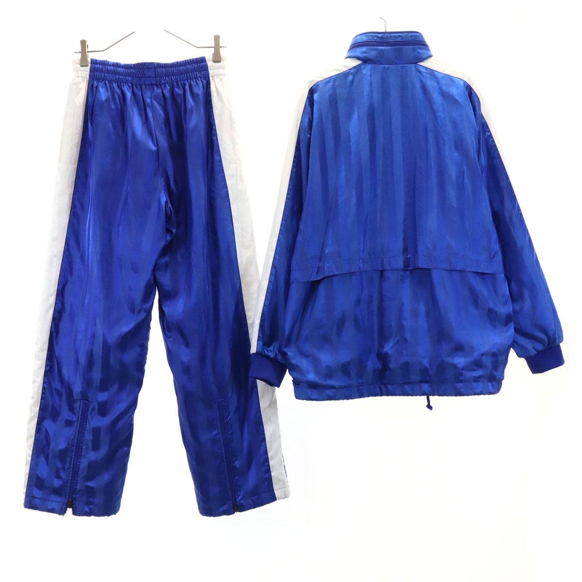 PUMA プーマ 90s オールド ヒットユニオン ストライプ柄 トレーニング ウインドブレーカー 上下 セットアップ S-M/S ブルー系 メンズ