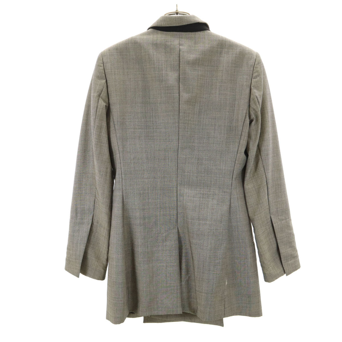 HELMUT LANG ヘルムートラング ウールブレンド テーラードジャケット 4 グレー レディース
