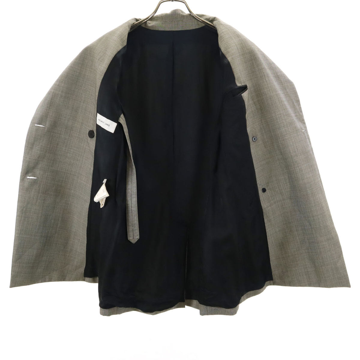 HELMUT LANG ヘルムートラング ウールブレンド テーラードジャケット 4 グレー レディース