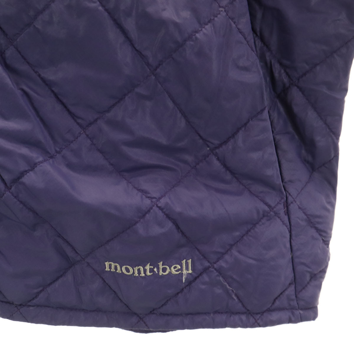 mont-bell モンベル 半袖 ダウンジャケット L パープル アウトドア レディース