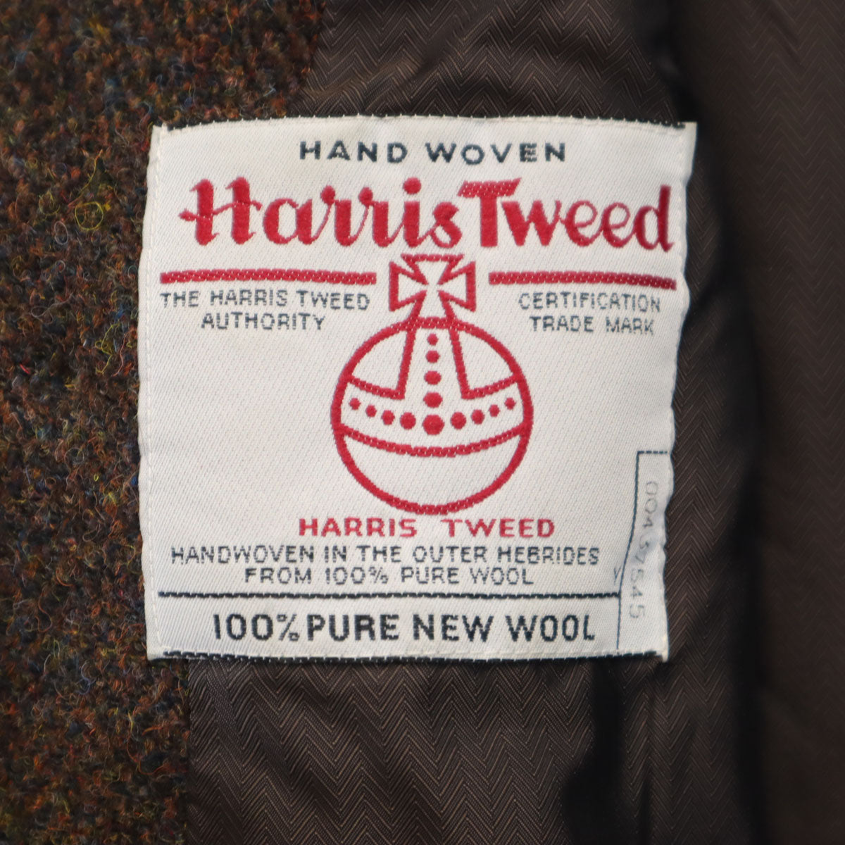 mean ミーン 日本製 ハリスツイード ピーコート 2 ブラウン Harris Tweed Pコート メンズ