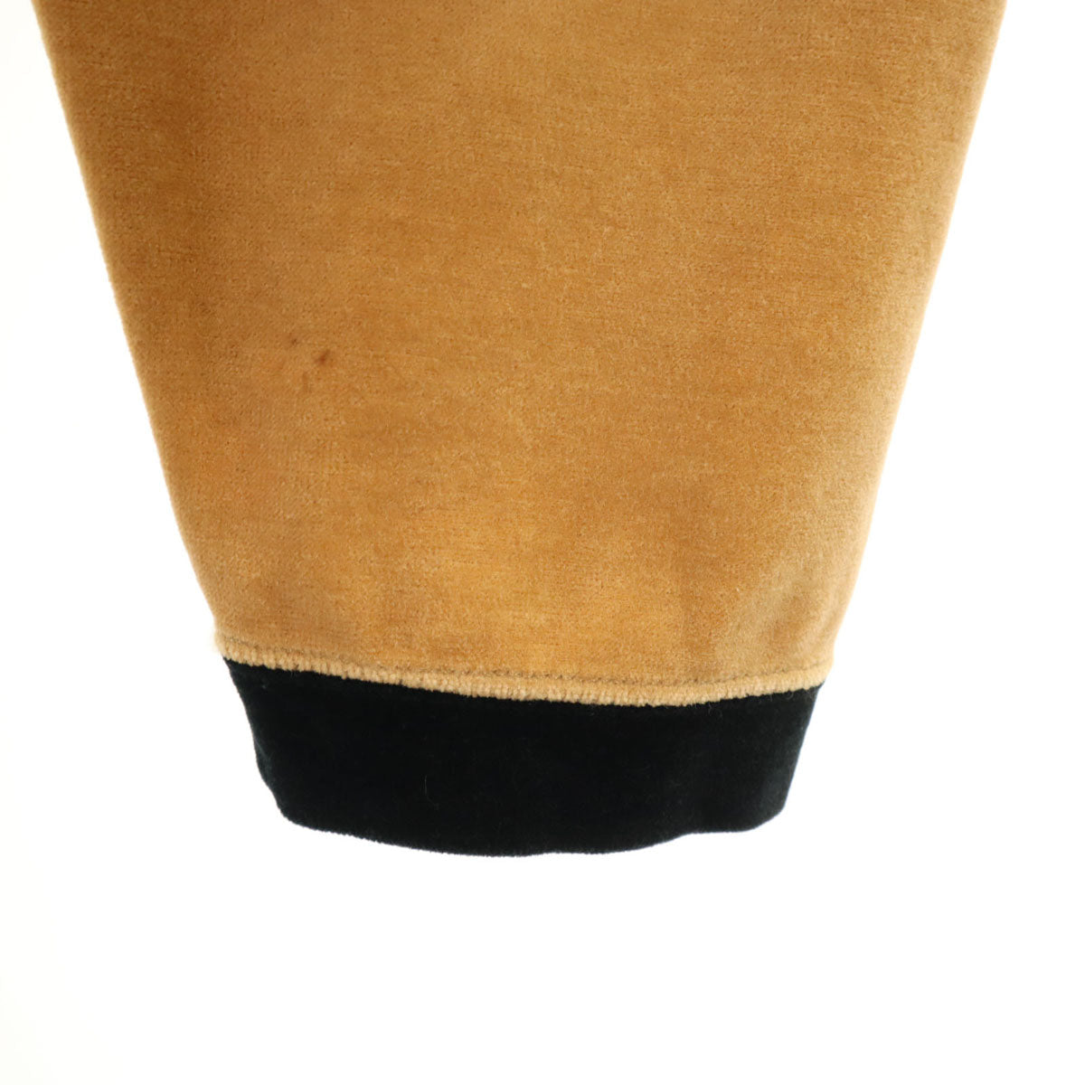 FENDI フェンディ 90s イタリア製 オールド バックプリント 長袖 ハーフジップ ベロア ポロシャツ 40 ブラウン メンズ