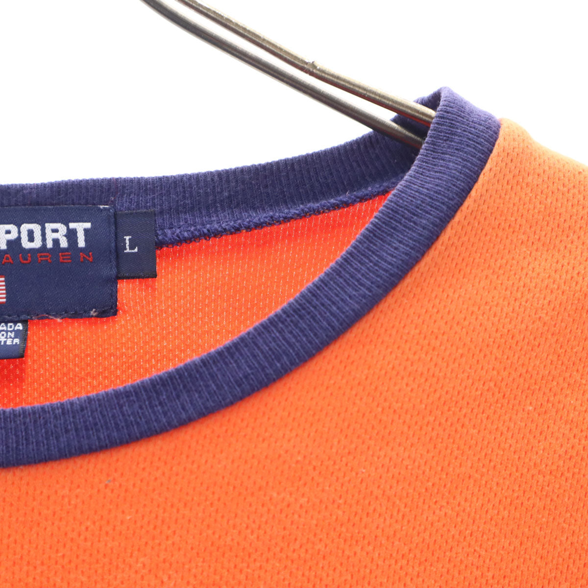 POLO SPORTS ポロスポーツ 90s オールド 長袖 トレーナー L オレンジ系 スウェット メンズ